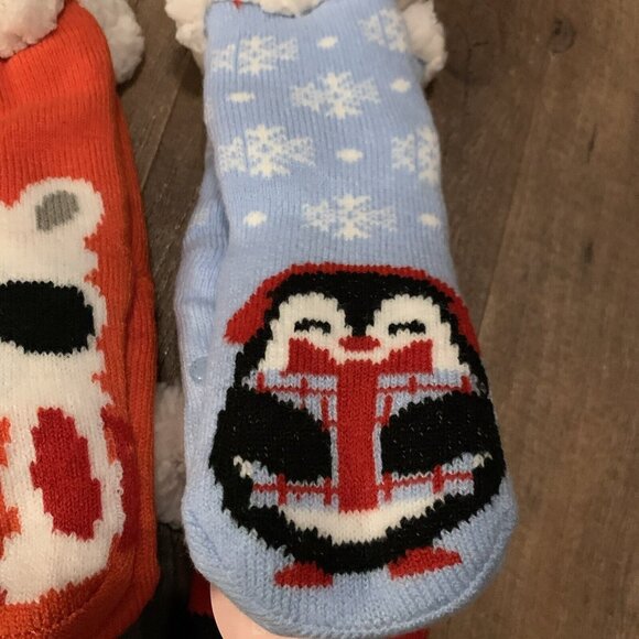 Cozy Plush Fleece Non-Slip Christmas Socks With Animal Designs for Kids - Picture 9 of 11